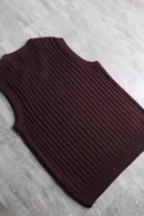 “adidas” bordeaux v-neck knit vest