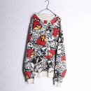 ”ANGLY BIRDS” total character print zip parka