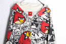 ”ANGLY BIRDS” total character print zip parka