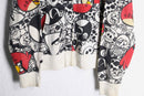 ”ANGLY BIRDS” total character print zip parka