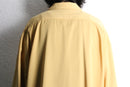 pale yellow open collar over size s/s shirt