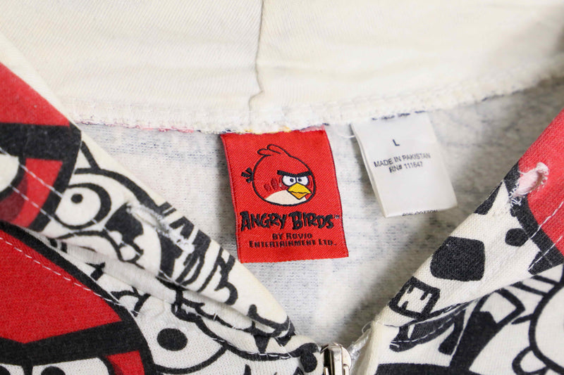 ”ANGLY BIRDS” total character print zip parka