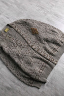 “IL GRANCHIO”geometric pattern cardigan