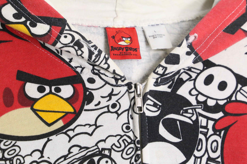 ”ANGLY BIRDS” total character print zip parka