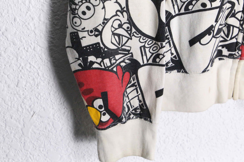 ”ANGLY BIRDS” total character print zip parka