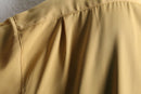 pale yellow open collar over size s/s shirt