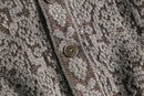 “IL GRANCHIO”geometric pattern cardigan