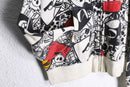 ”ANGLY BIRDS” total character print zip parka