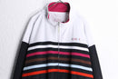 “COOGI” loose fit multi color border track jacket