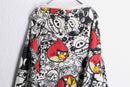 ”ANGLY BIRDS” total character print zip parka