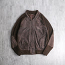 moca brown suede switch design cardigan