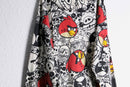 ”ANGLY BIRDS” total character print zip parka