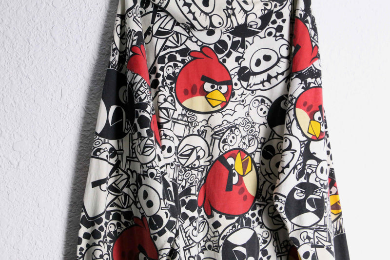 ”ANGLY BIRDS” total character print zip parka