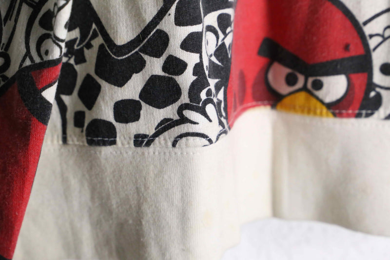 ”ANGLY BIRDS” total character print zip parka