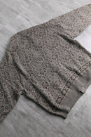 “IL GRANCHIO”geometric pattern cardigan