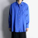90’s "chico’s" light blue oversized linen shirt