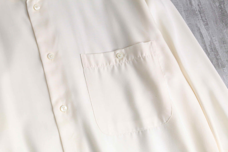 “Claiborne” cream color rayon shirt