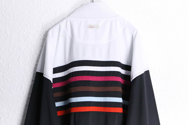 “COOGI” loose fit multi color border track jacket