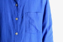 90’s "chico’s" light blue oversized linen shirt