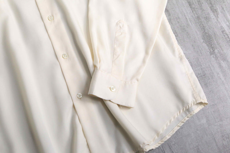 “Claiborne” cream color rayon shirt