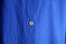 90’s "chico’s" light blue oversized linen shirt
