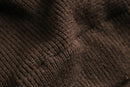 moca brown suede switch design cardigan