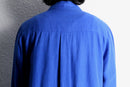 90’s "chico’s" light blue oversized linen shirt