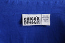 90’s "chico’s" light blue oversized linen shirt