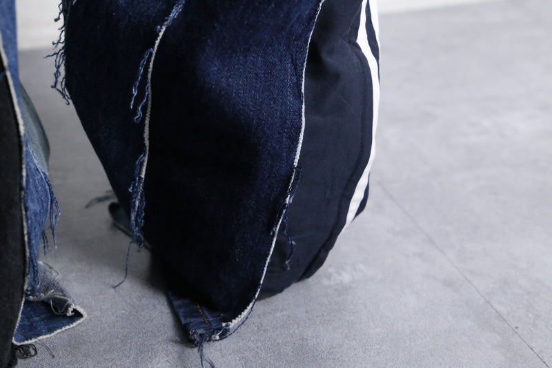 "Re:make" docking wide straight denim pants