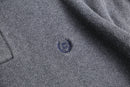 90-00's "CHAPS" mock neck half button oversized cotton knit