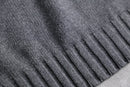 90-00's "CHAPS" mock neck half button oversized cotton knit