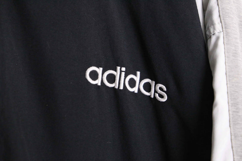90’s “adidas” monotone loose nylon track jacket