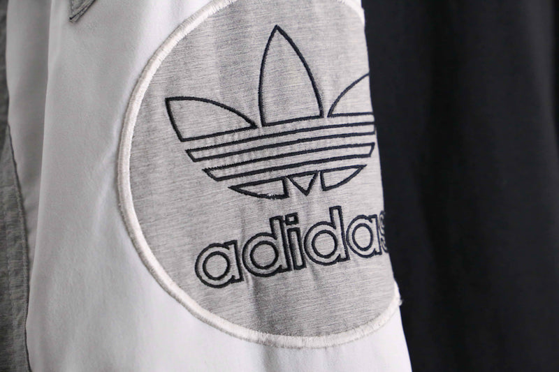 90’s “adidas” monotone loose nylon track jacket