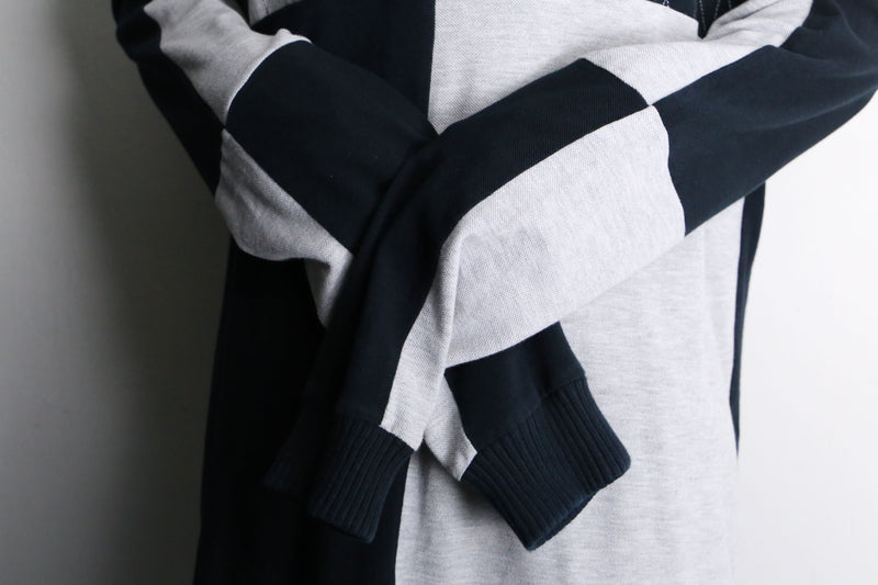 "adidas" panel switch L/S polo shirt