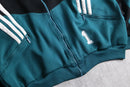 90's "adidas" deep green 3-stripe track jacket