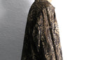 "chico’s" sheer ethnic leopard floral pattern shirt