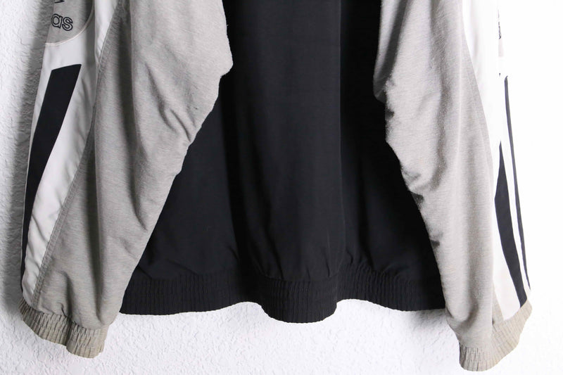 90’s “adidas” monotone loose nylon track jacket