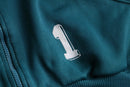 90's "adidas" deep green 3-stripe track jacket