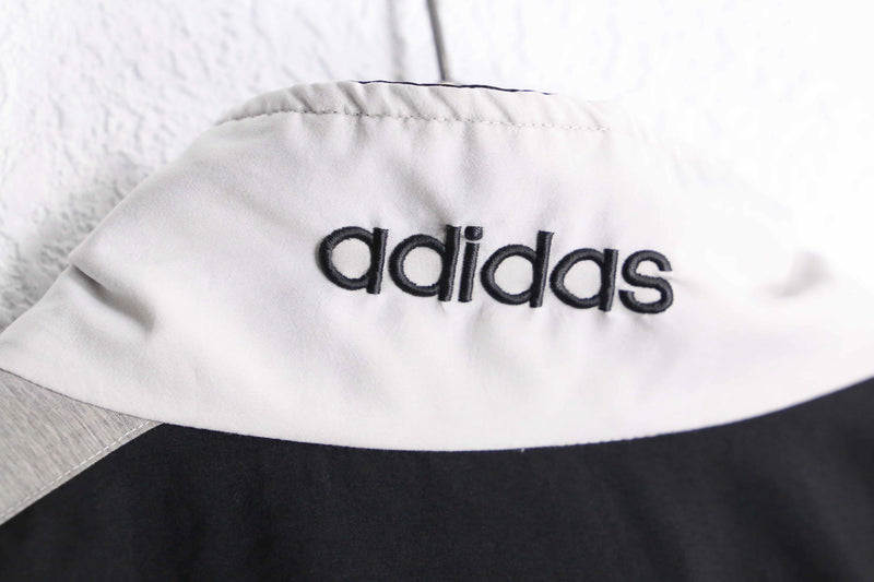 90’s “adidas” monotone loose nylon track jacket