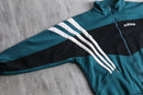 90's "adidas" deep green 3-stripe track jacket