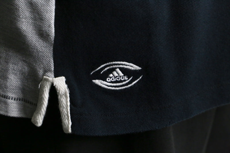 "adidas" panel switch L/S polo shirt