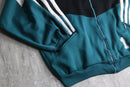 90's "adidas" deep green 3-stripe track jacket