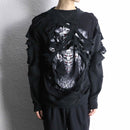 "Re:make" bolo skull hoodie