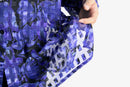 purple sheer glitter geometric pattern shirt