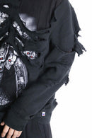 "Re:make" bolo skull hoodie