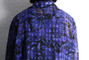 purple sheer glitter geometric pattern shirt
