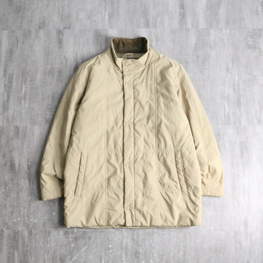 90-00's "PLAYBOY" beige stand collar field coat