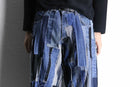 "Re:make" patchwork design wide pants