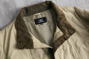 90-00's "PLAYBOY" beige stand collar field coat