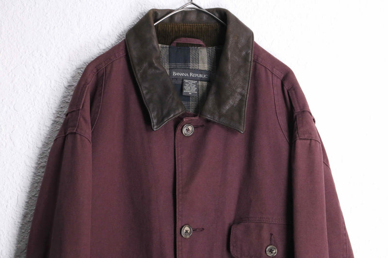 "BANANA REPUBLIC" burgundy coveralls
